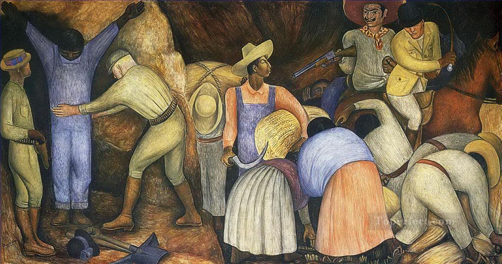 搾取者たち 1926 ディエゴ・リベラ油絵